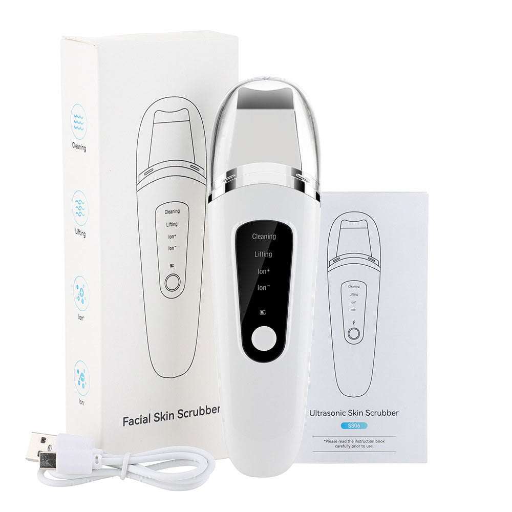 Skin Scrubber Face Spatula Facial Skin Exfoliator Scraper And Blackhead Remover Pore Cleaner With Face Lifting Deep Cleansing Face Lifting Machine For Blackhead Extractor