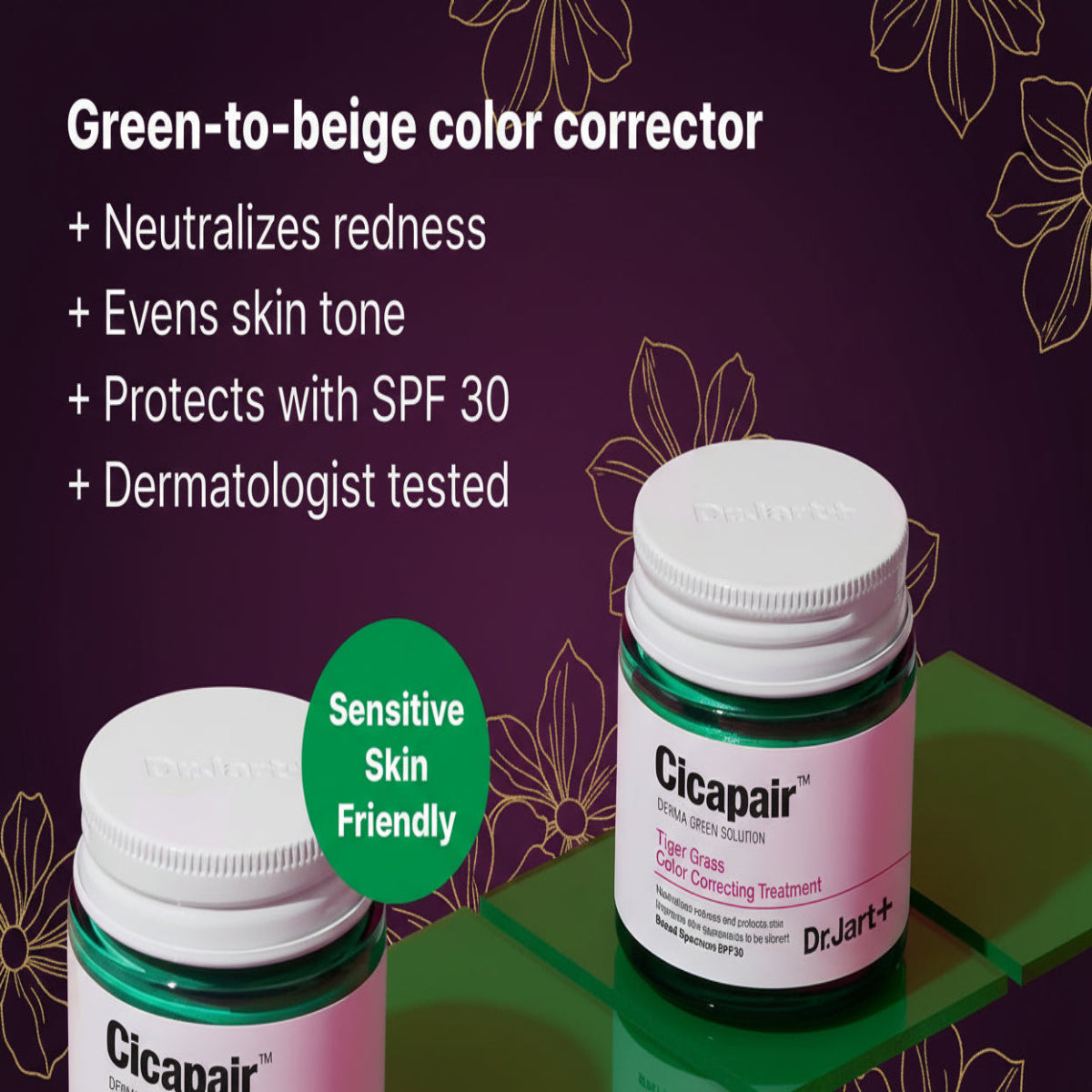 Cicapair Tiger Grass Color Correcting Treatment SPF 30 with Centella Asiatica | Cc Cream | Korean Skin Care