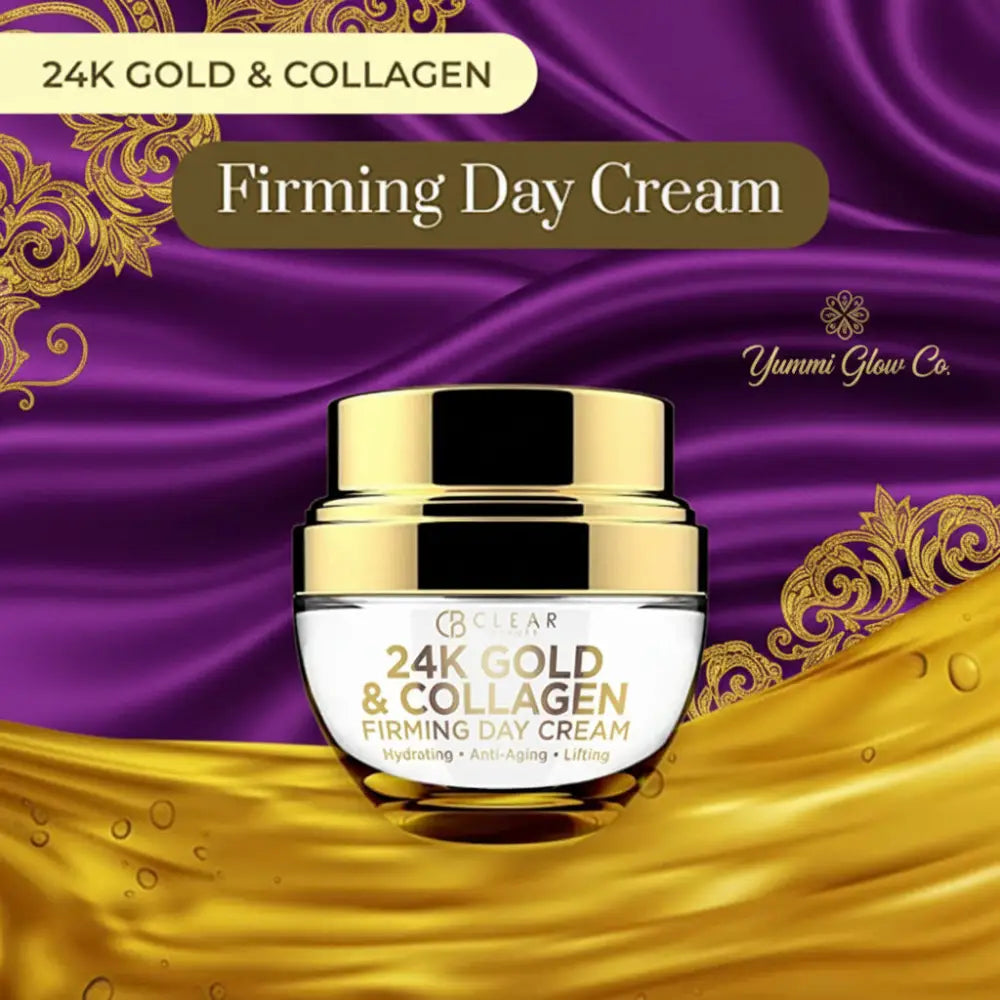 24K Gold & Collagen Daily Face Moisturizer - Dermatologist Tested Reduces Fine Lines Anti-Aging Clean Beauty