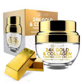 24K Gold & Collagen Daily Face Moisturizer - Dermatologist Tested Reduces Fine Lines Anti-Aging Clean Beauty