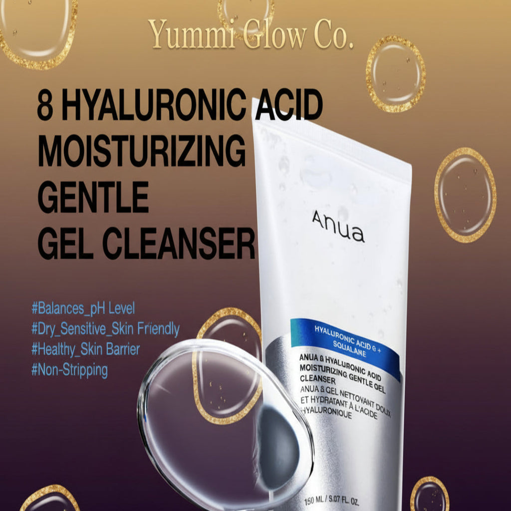 Moisturizing Gentle Gel Cleanser, Hyaluronic Acid, Squalane, Ceramide, Foaming Facial Korean Cleanser, Ph Balance, Daily Hydrating Face Wash, Korean Skincare (150Ml/5.07Fl Oz.)