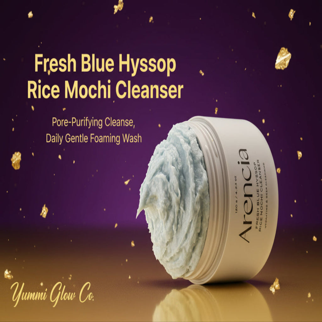 Arencia Fresh Blue Hyssop Rice Mochi Cleanser