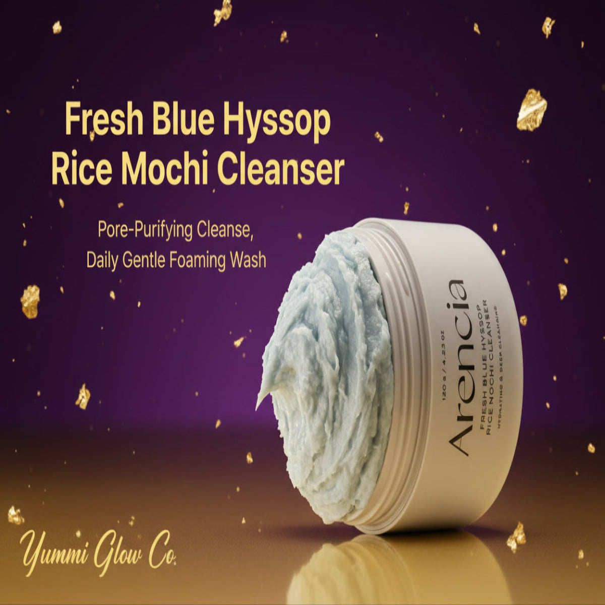 Arencia Fresh Blue Hyssop Rice Mochi Cleanser