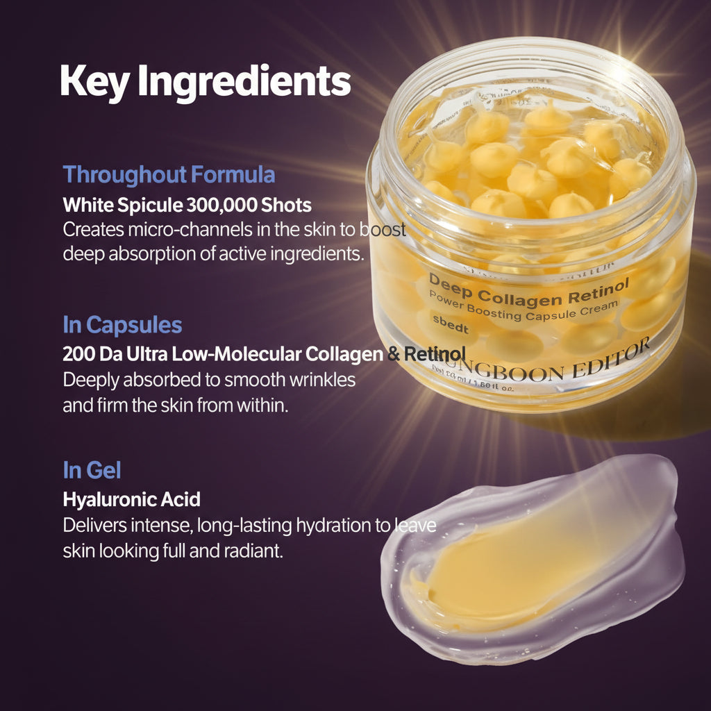 Sungboon Editor Deep Collagen Retinal Power Boosting Capsule Cream