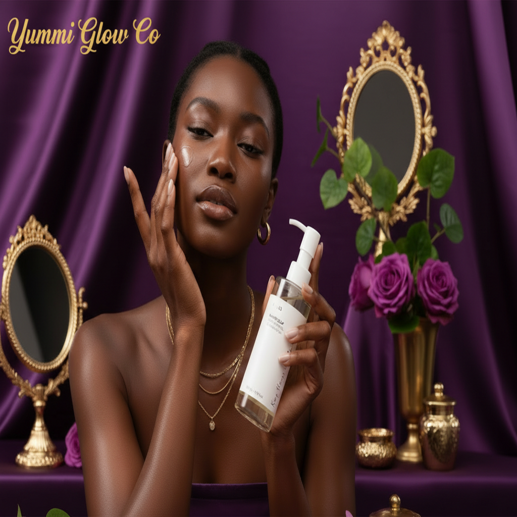 ANUA Heartleaf Cleansing Oil with Black Woman