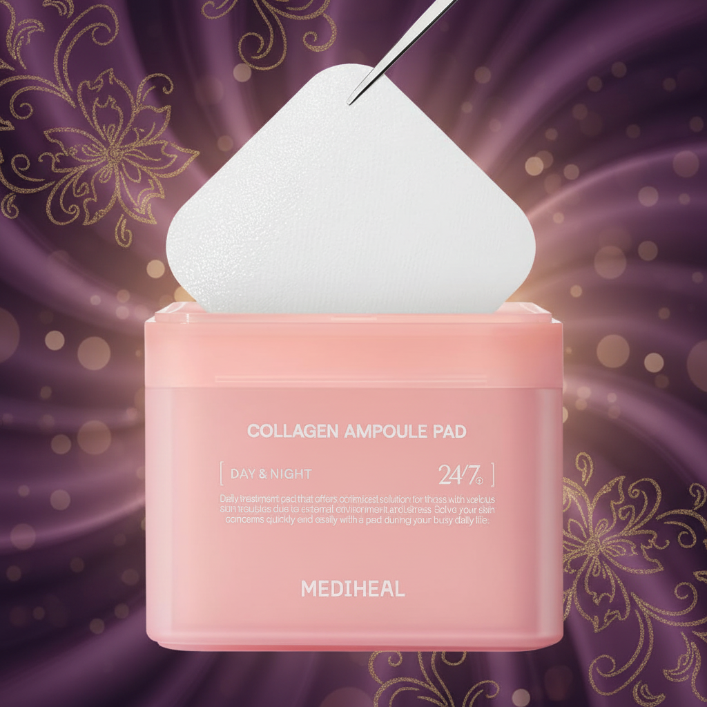 Collagen Ampoule Facial Toner Pads