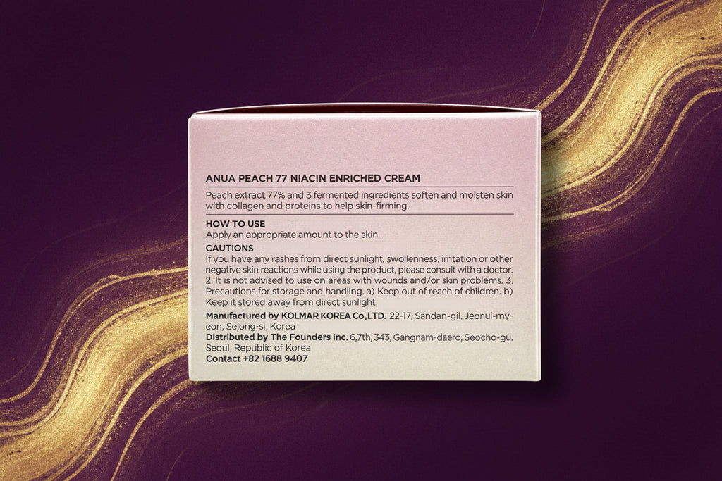 ANUA Peach 77 Niacin Enriched Cream