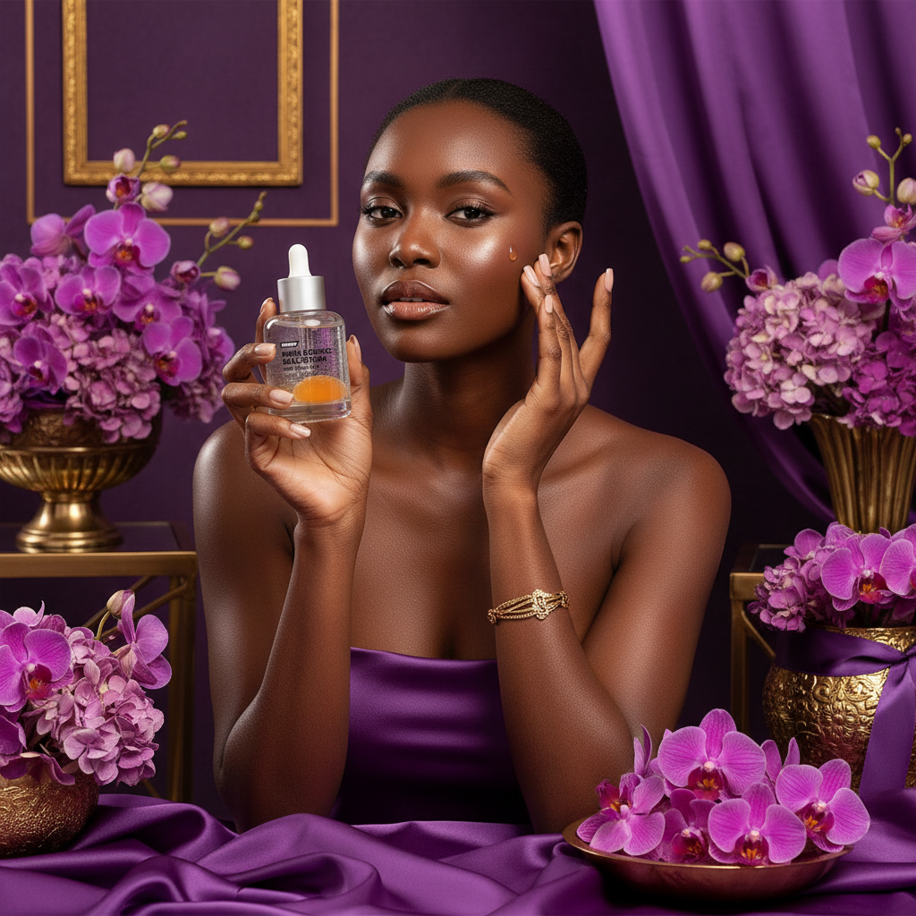 Frankly PDRN Serum with Black Woman
