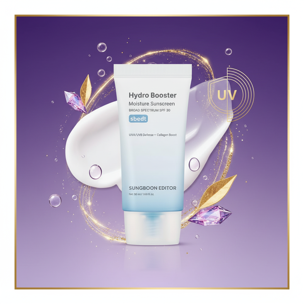 Sungboon Editor Hydro Booster Moisture Sunscreen SPF 30 - Hydrating sunscreen with collagen