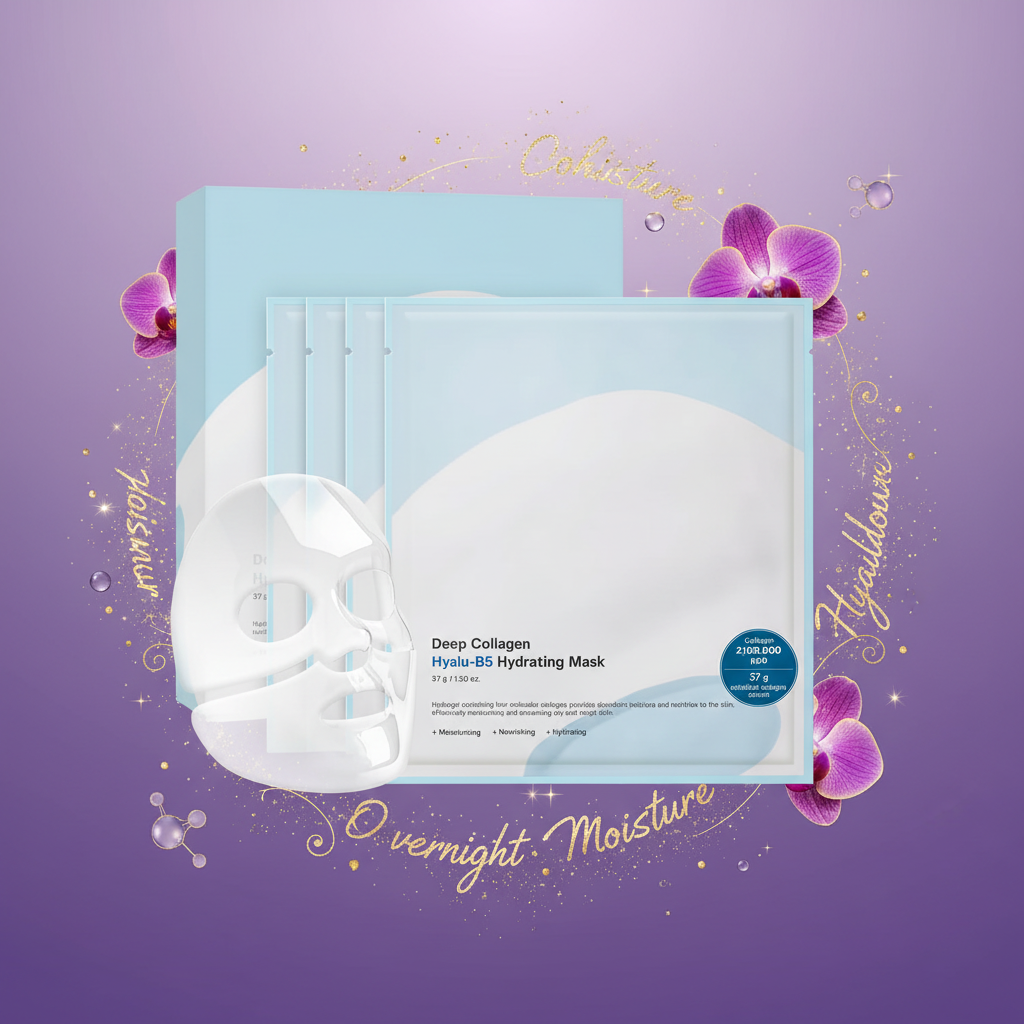 Sungboon Editor Deep Collagen Hyalu-B5 Hydrating Mask - Overnight hydrating mask with collagen and panthenol