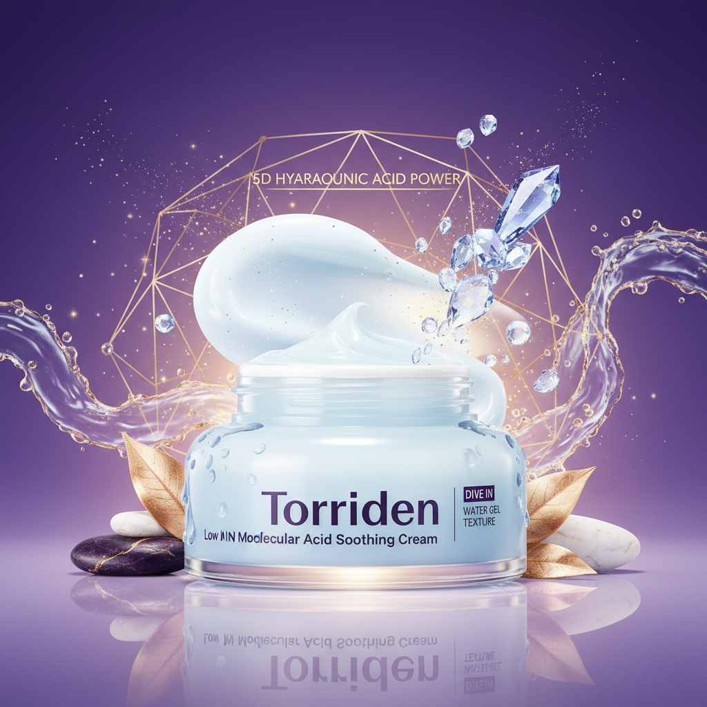 Torriden Dive In Low Molecular Hyaluronic Acid Soothing Cream - Hydrating water gel moisturizer