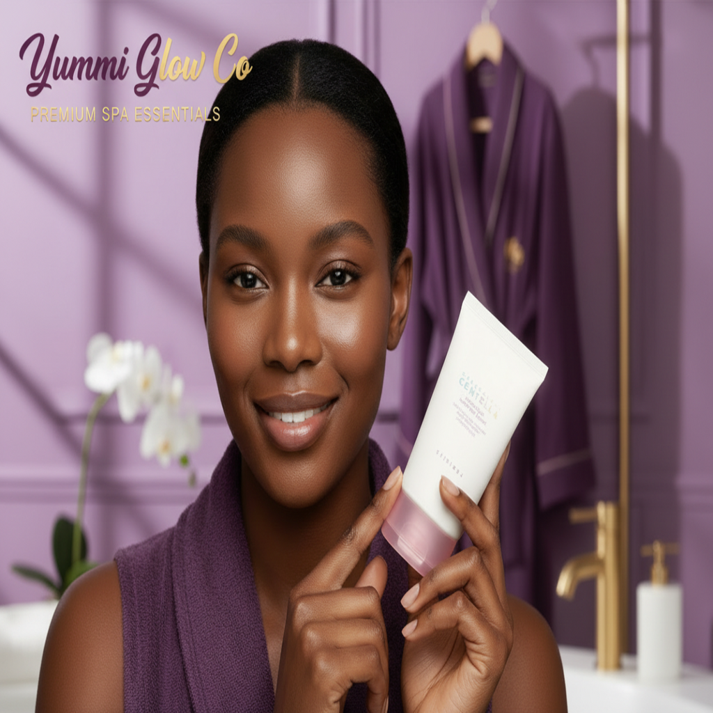 Madagascar Centella Gel Cream with Black Woman