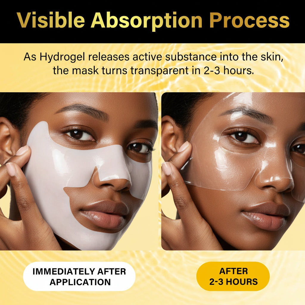 BXRUIAGN Snail Mucin 96 Hydrogel Face Mask