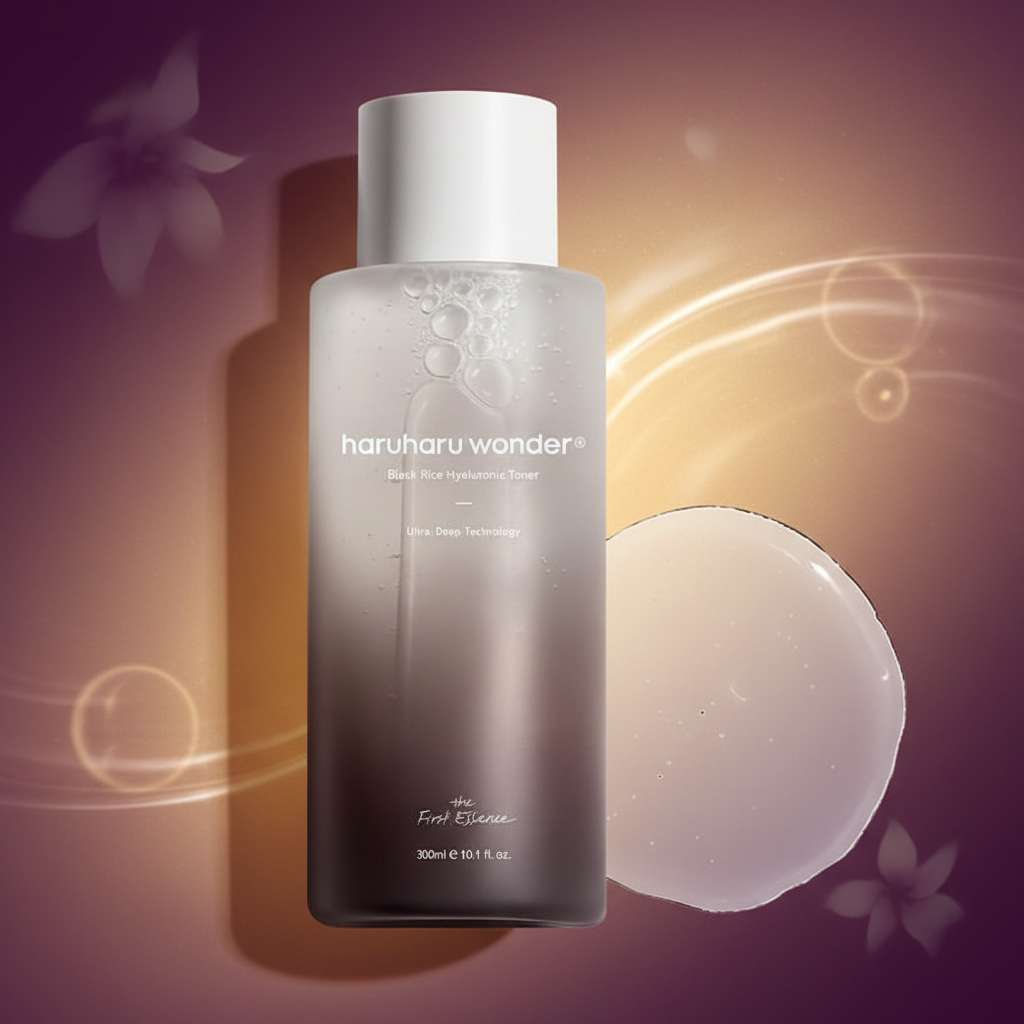 Wonder Black Rice Hyaluronic Toner with brand background